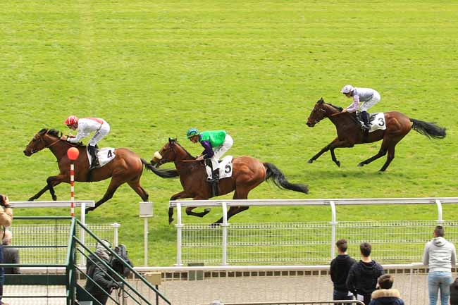 Photo d'arrivée de la course pmu PRIX SERVANNE à MAISONS-LAFFITTE le Mardi 26 avril 2016