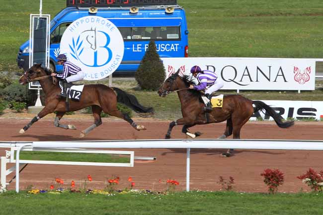 Photo d'arrivée de la course pmu PRIX DE L'HIPPODROME DE TOULOUSE à BORDEAUX-LE BOUSCAT le Mercredi 27 avril 2016