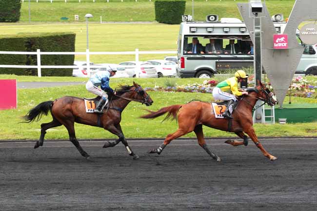 Photo d'arrivée de la course pmu PRIX DE VIRY-CHATILLON à PARIS-VINCENNES le Samedi 14 mai 2016