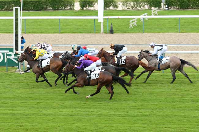 Photo d'arrivée de la course pmu PRIX DE BELLECHASSE à DEAUVILLE le Samedi 4 juin 2016