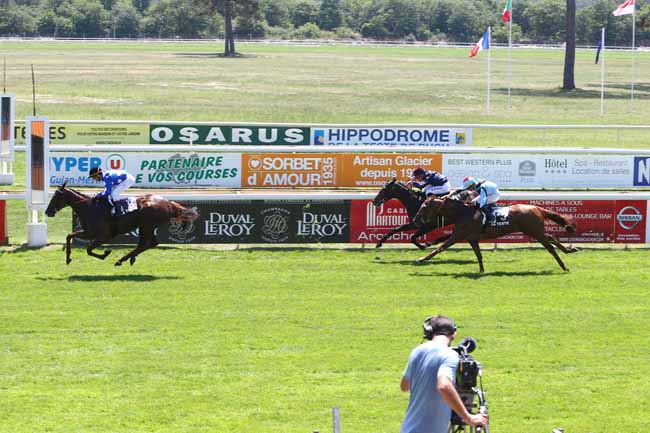 Photo d'arrivée de la course pmu PRIX D'AQUITAINE à LA TESTE DE BUCH le Jeudi 23 juin 2016