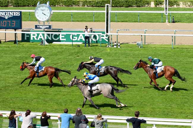 Photo d'arrivée de la course pmu PRIX DE FRANCONVILLE à DEAUVILLE le Vendredi 24 juin 2016