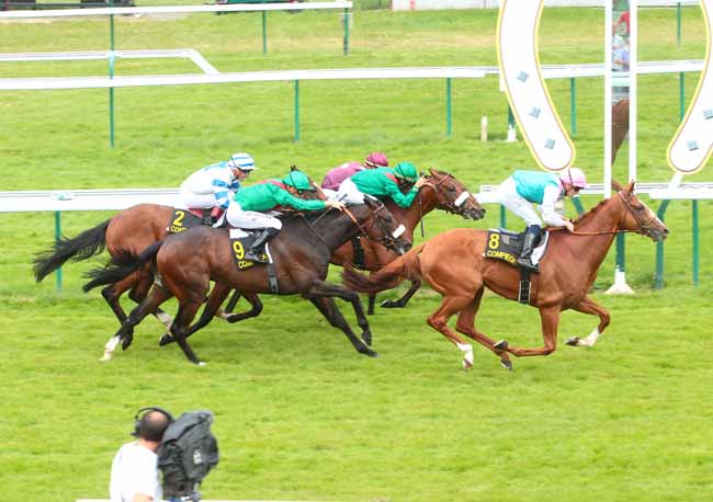 Photo d'arrivée de la course pmu PRIX DE VENETTE à COMPIEGNE le Lundi 11 juillet 2016