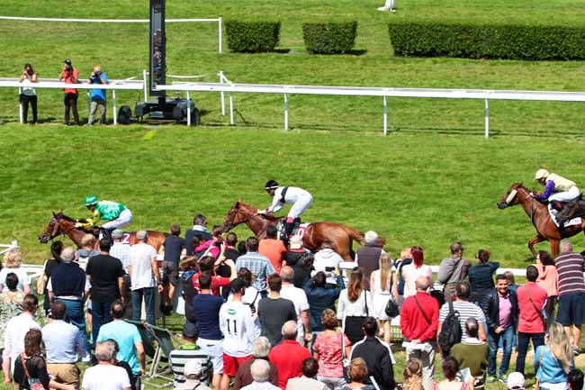 Photo d'arrivée de la course pmu PRIX DES PAQUERETTES à CLAIREFONTAINE le Lundi 8 août 2016