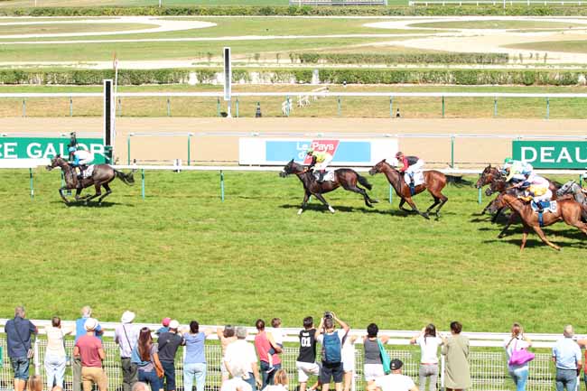 Photo d'arrivée de la course pmu PRIX DE LA TOUQUES à DEAUVILLE le Mercredi 31 août 2016