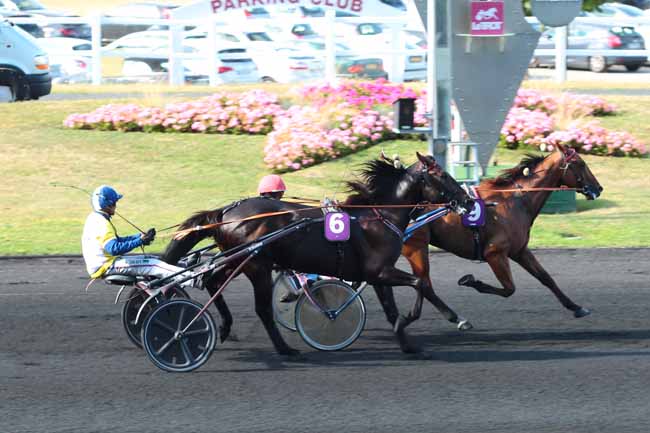 Photo d'arrivée de la course pmu PRIX DE BEAUGENCY à PARIS-VINCENNES le Samedi 3 septembre 2016