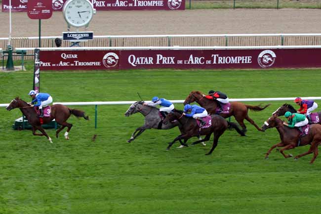 Photo d'arrivée de la course pmu QATAR PRIX DANIEL WILDENSTEIN à CHANTILLY le Samedi 1 octobre 2016