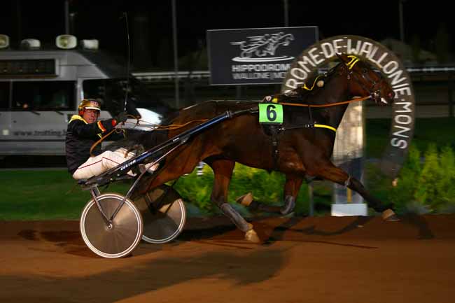 Photo d'arrivée de la course pmu GRAND PRIX DES GENITEURS à MONS (GHLIN) le Vendredi 28 octobre 2016