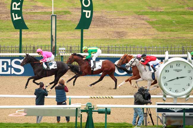 Photo d'arrivée de la course pmu PRIX DU PARC DU MANOIR à CHANTILLY le Samedi 29 octobre 2016