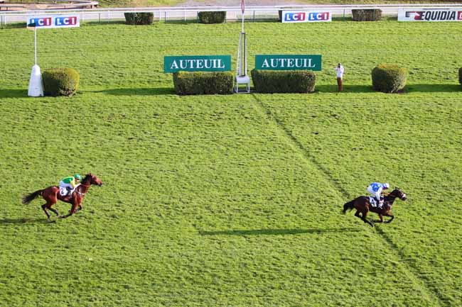 Photo d'arrivée de la course pmu PRIX HURON à AUTEUIL le Samedi 19 novembre 2016