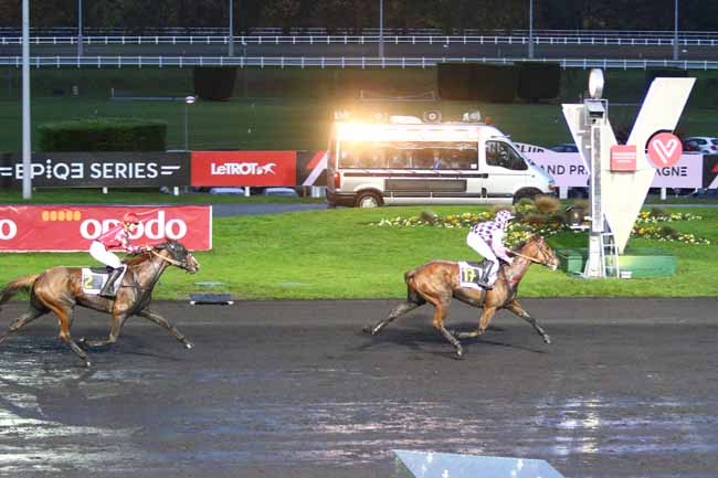 Photo d'arrivée de la course pmu PRIX DE BRIOUDE à PARIS-VINCENNES le Dimanche 20 novembre 2016