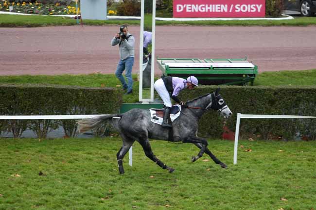 Photo d'arrivée de la course pmu PRIX DE L'ORNE à ENGHIEN le Lundi 21 novembre 2016