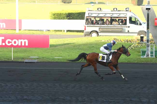 Photo d'arrivée de la course pmu PRIX DE GISORS à PARIS-VINCENNES le Jeudi 8 décembre 2016