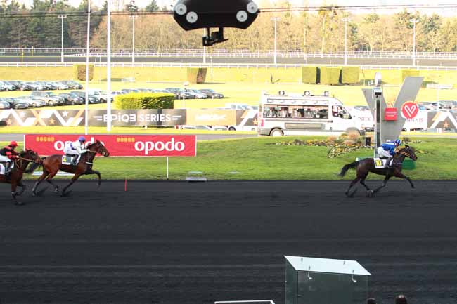 Photo d'arrivée de la course pmu PRIX DE ROCROI à PARIS-VINCENNES le Dimanche 11 décembre 2016