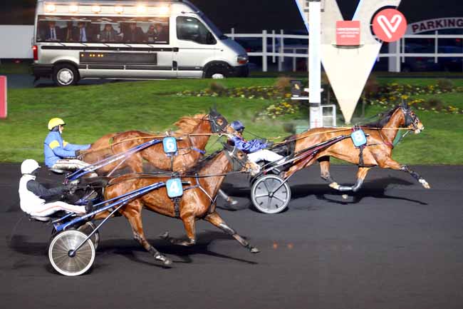 Photo d'arrivée de la course pmu PRIX DE VIC-FEZENSAC à PARIS-VINCENNES le Samedi 7 janvier 2017