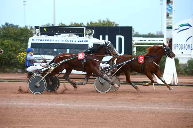 Photo d'arrivée de la course pmu PRIX DE LA COTE VERMEILLE (GR B) à CAGNES-SUR-MER le Mercredi 11 janvier 2017