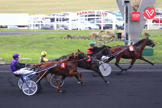 Photo d'arrivée de la course pmu PRIX DE RIOM à PARIS-VINCENNES le Lundi 16 janvier 2017