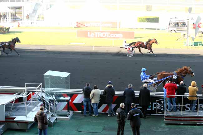 Photo d'arrivée de la course pmu PRIX DE YONKERS RACEWAY à PARIS-VINCENNES le Jeudi 26 janvier 2017