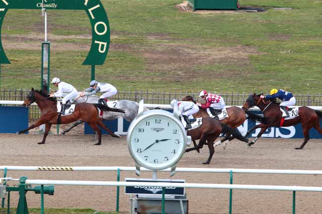 Photo d'arrivée de la course pmu PRIX DE BRUYERE-SUR-OISE à CHANTILLY le Jeudi 23 février 2017