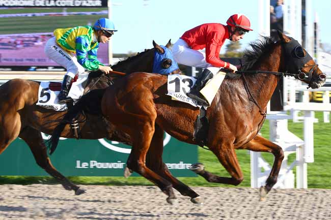 Photo d'arrivée de la course pmu PRIX DU LAUTARET à CAGNES-SUR-MER le Samedi 25 février 2017