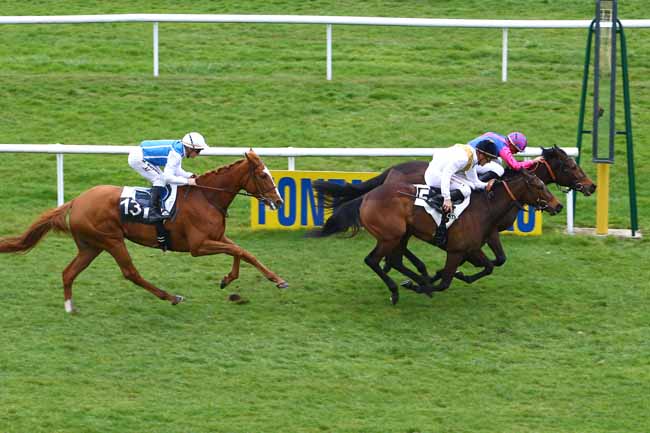 Photo d'arrivée de la course pmu PRIX DE LA DAME JOUANNE à FONTAINEBLEAU le Jeudi 9 mars 2017