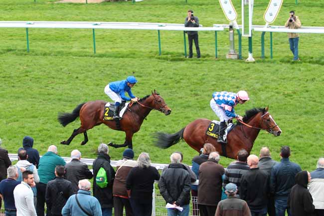 Photo d'arrivée de la course pmu PRIX DE VERBERIE à COMPIEGNE le Lundi 13 mars 2017