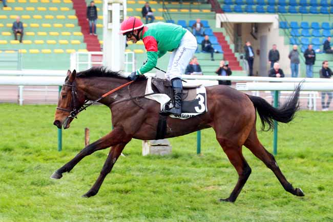 Photo d'arrivée de la course pmu PRIX D'ESSAI DES POULICHES (PELOTON B) à COMPIEGNE le Mercredi 15 mars 2017