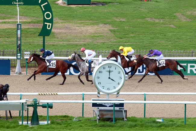 Photo d'arrivée de la course pmu PRIX DE LA REMISE NEUVE à CHANTILLY le Mardi 21 mars 2017