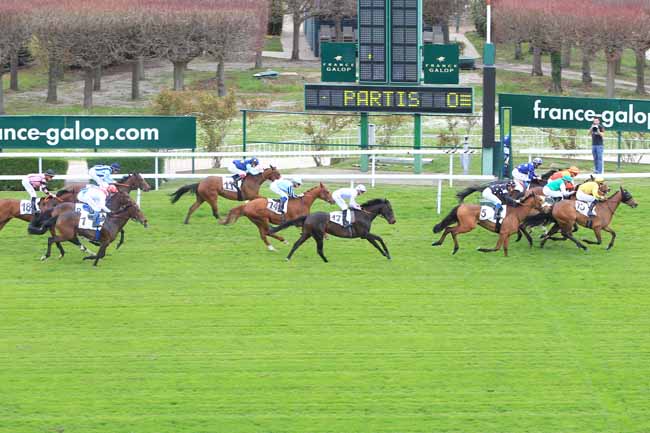 Photo d'arrivée de la course pmu PRIX DU LANGUEDOC à SAINT-CLOUD le Mardi 28 mars 2017