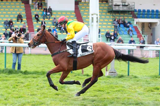Photo d'arrivée de la course pmu PRIX DE DINARD à COMPIEGNE le Mercredi 29 mars 2017