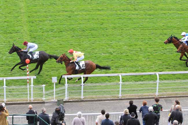 Photo d'arrivée de la course pmu PRIX DJEBEL à MAISONS-LAFFITTE le Lundi 10 avril 2017