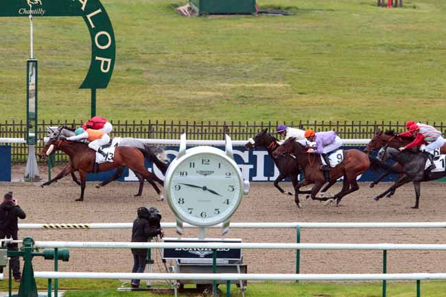 Photo d'arrivée de la course pmu PRIX DES JOLIES DAMES à CHANTILLY le Mercredi 3 mai 2017