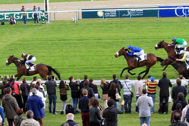 Photo d'arrivée de la course pmu PRIX DE SAINT-GEORGES à DEAUVILLE le Samedi 13 mai 2017