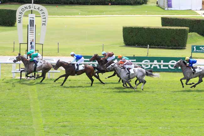 Photo d'arrivée de la course pmu PRIX CARACALLA à MAISONS-LAFFITTE le Vendredi 16 juin 2017