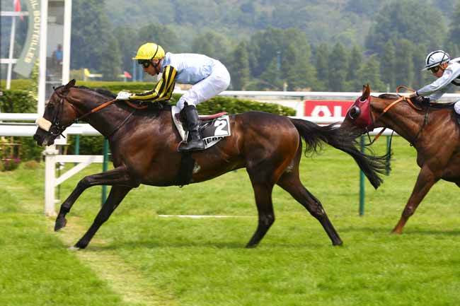 Photo d'arrivée de la course pmu PRIX DU CLUB DES GENTLEMEN-RIDERS ET DES CAVALIERES à DIEPPE le Mardi 20 juin 2017