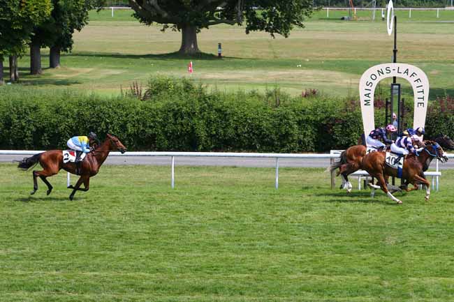 Photo d'arrivée de la course pmu PRIX DE LA CROIX BLANCHE à MAISONS-LAFFITTE le Mercredi 21 juin 2017