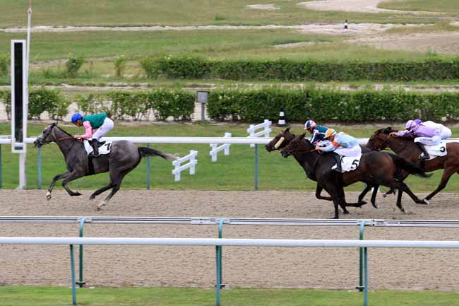 Photo d'arrivée de la course pmu PRIX DE LA VILLA LES FLEURS à DEAUVILLE le Samedi 1 juillet 2017