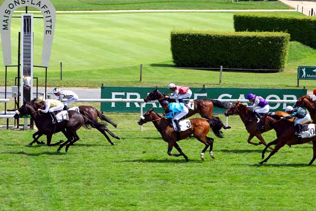 Photo d'arrivée de la course pmu PRIX DE MARLY-LE-ROI à MAISONS-LAFFITTE le Lundi 3 juillet 2017