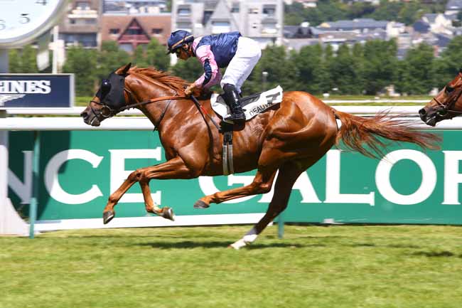 Photo d'arrivée de la course pmu PRIX DE COLOMBIERS à DEAUVILLE le Vendredi 7 juillet 2017