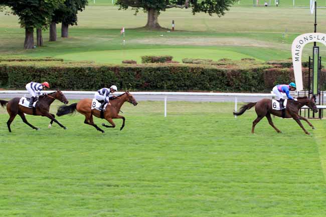Photo d'arrivée de la course pmu PRIX DUC D'ALBURQUERQUE à MAISONS-LAFFITTE le Jeudi 27 juillet 2017