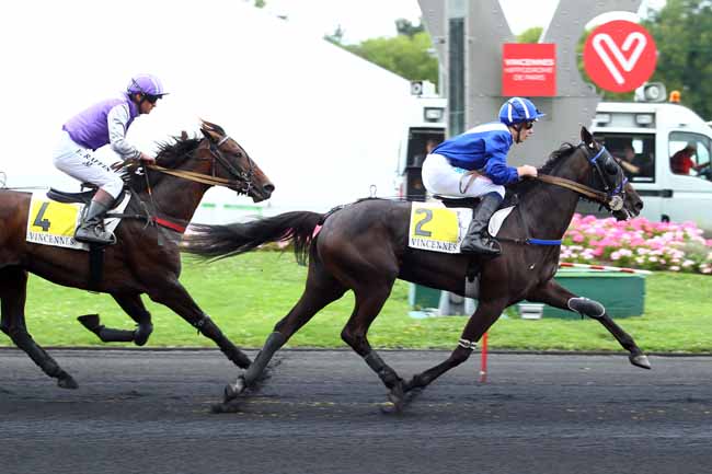 Photo d'arrivée de la course pmu PRIX LEGOUX-LONGPRE à PARIS-VINCENNES le Jeudi 31 août 2017