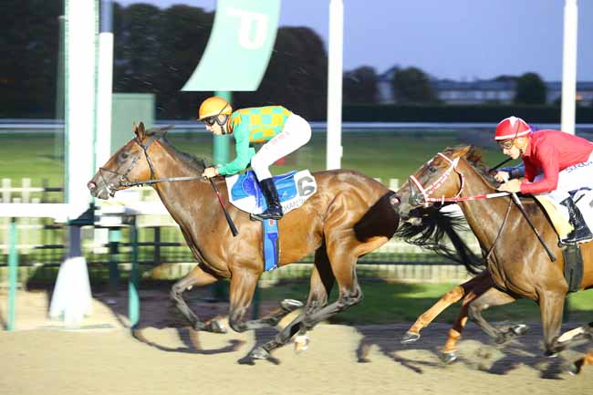 Photo d'arrivée de la course pmu PRIX DU PONCEAU à CHANTILLY le Dimanche 3 septembre 2017