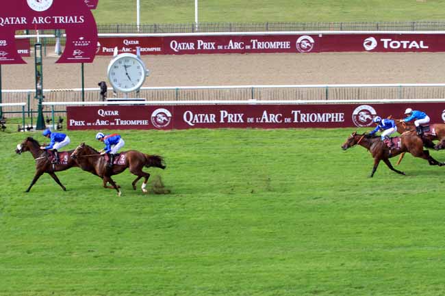Photo d'arrivée de la course pmu QATAR PRIX DU MOULIN DE LONGCHAMP à CHANTILLY le Dimanche 10 septembre 2017