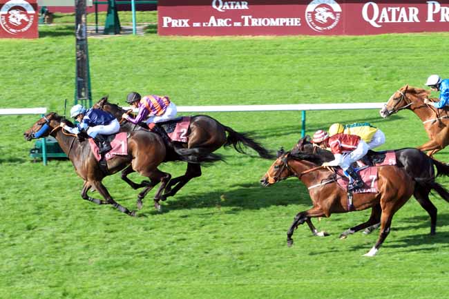 Photo d'arrivée de la course pmu QATAR PRIX DOLLAR à CHANTILLY le Samedi 30 septembre 2017