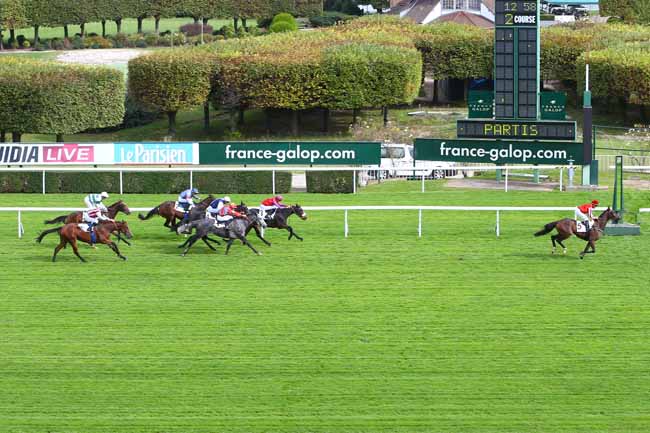 Photo d'arrivée de la course pmu PRIX GLORIEUSE à SAINT-CLOUD le Mercredi 4 octobre 2017