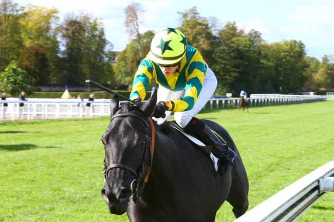 Photo d'arrivée de la course pmu PRIX DE SAINT-JUST-EN-CHAUSSEE à COMPIEGNE le Lundi 9 octobre 2017