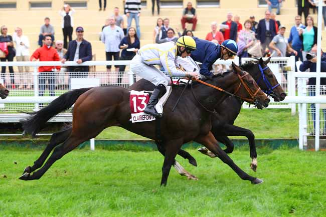 Photo d'arrivée de la course pmu PRIX DE LA COUTURE à CLAIREFONTAINE le Lundi 16 octobre 2017