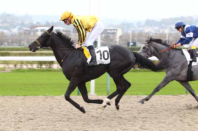 Photo d'arrivée de la course pmu PRIX DES ETINCELLES à DEAUVILLE le Mercredi 18 octobre 2017
