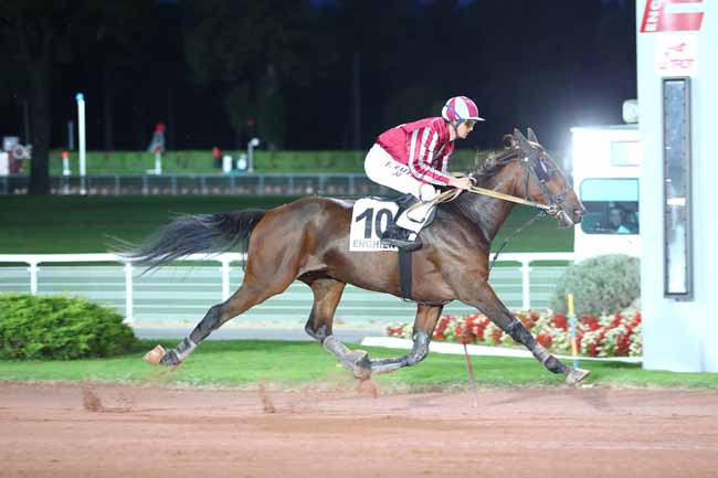 Photo d'arrivée de la course pmu PRIX DU PONT ROYAL à ENGHIEN le Jeudi 19 octobre 2017