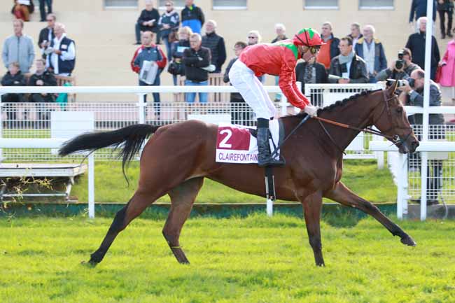 Photo d'arrivée de la course pmu PRIX VIRUNGA à CLAIREFONTAINE le Vendredi 20 octobre 2017
